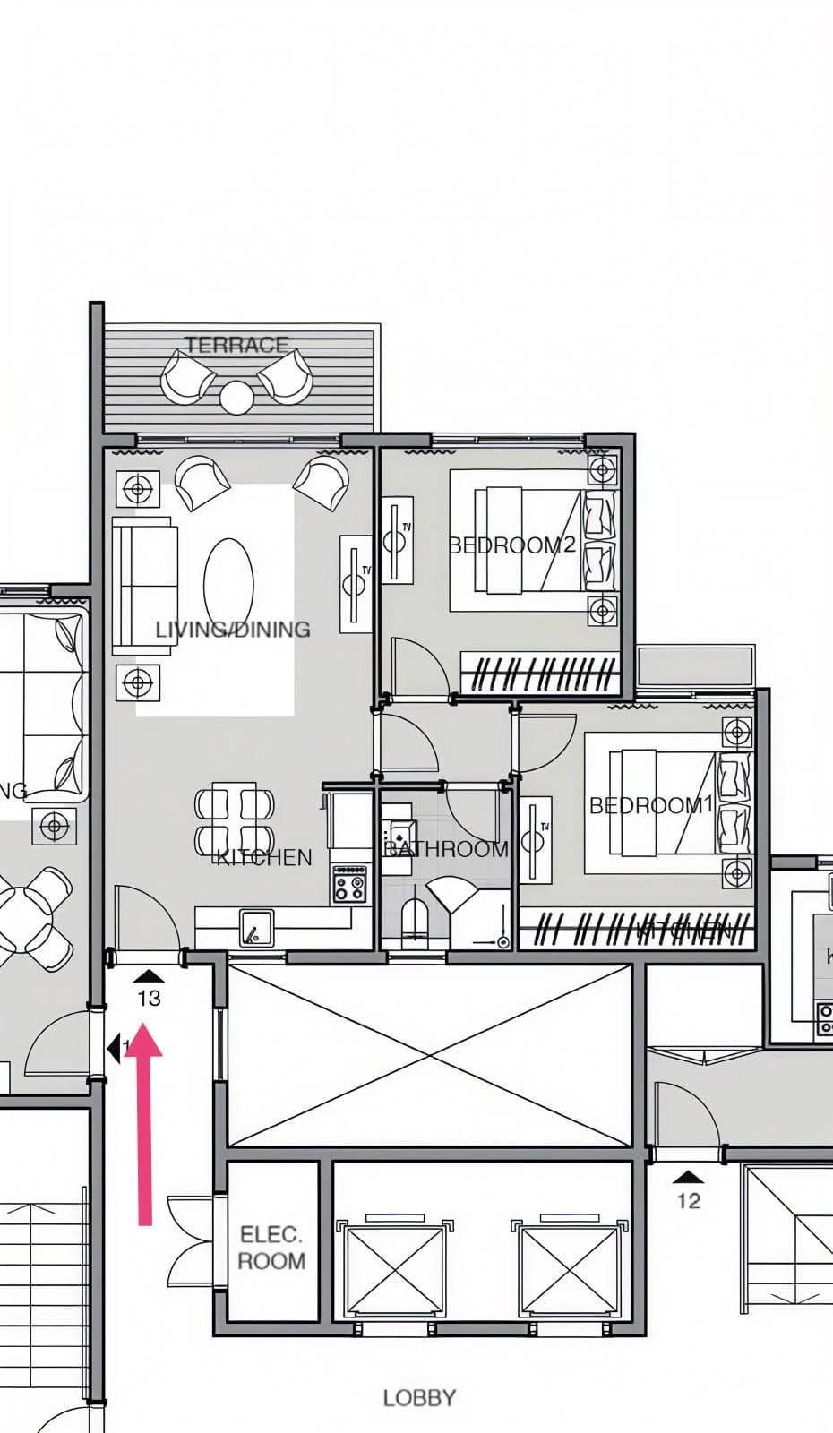 2-Bedroom Apartment