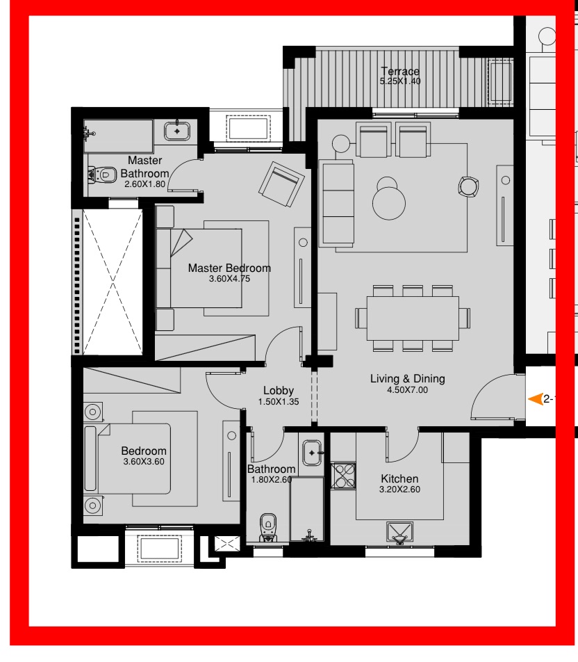 2-Bedroom Apartment