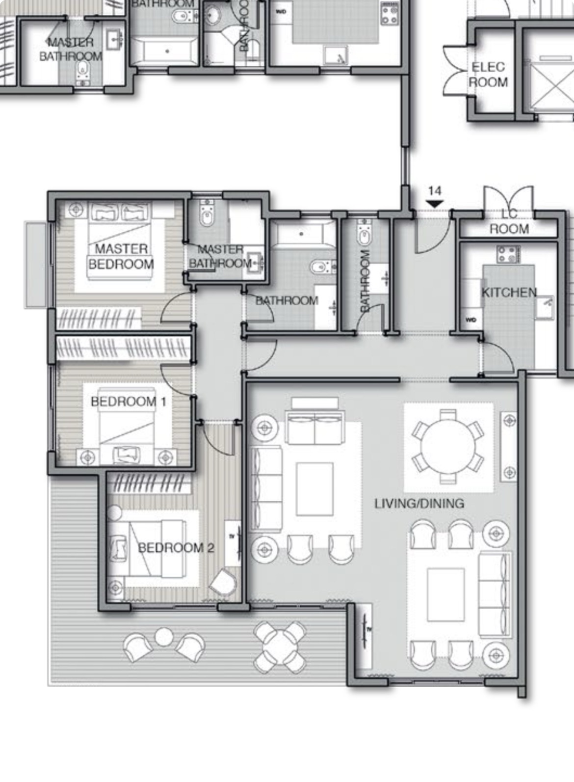 3-Bedroom Apartment